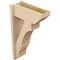 Ekena Millwork 7 1/2-in W x 18-in D x 30-in H Balboa Slat Rough Cedar Woodgrain TimberThane Outlooker, Primed Tan OUTUR075X18X30BOA24RCPR - alternate 6